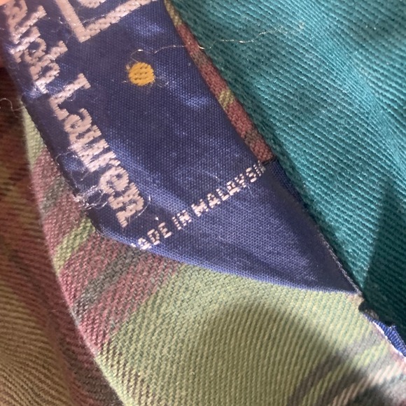 VTG Polo Ralph Lauren Harrington Jacket Mens XXL Green Plaid Lined Bi Swing Y2K - Picture 11 of 13